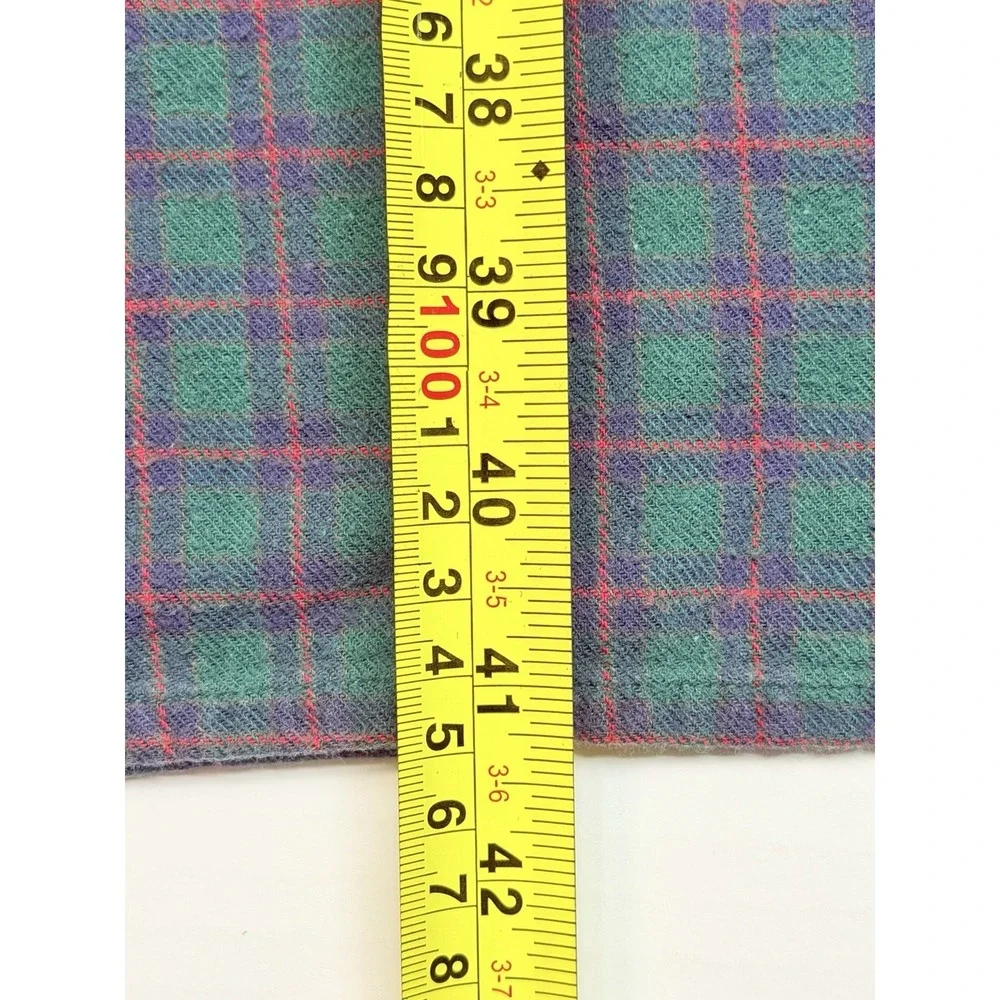 Vintage Big Dogs Flannel Nightgown Sleep Shirt Pajamas S/M Dog Plaid